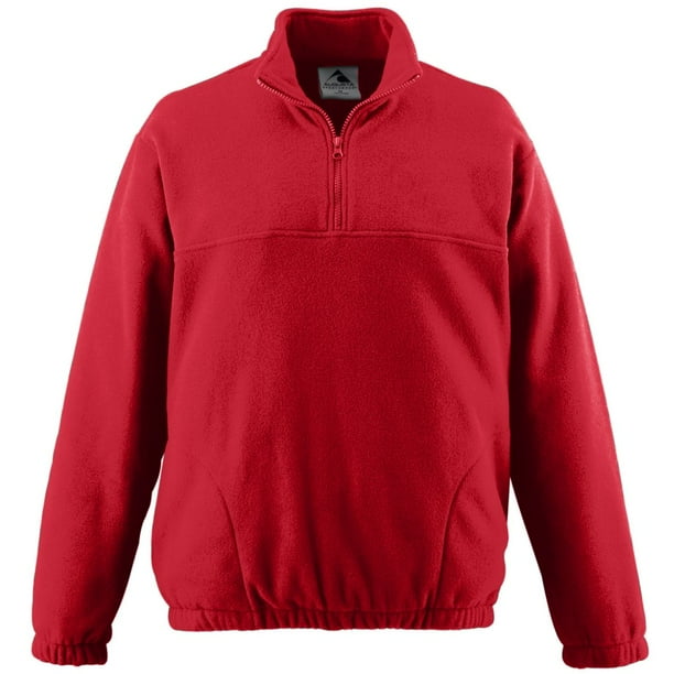 Augusta Sportswear Men/'s Polyester Front Pockets Fleece Half Zip Pullover 3530